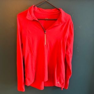 Champion Red 3/4 Zip Shirt